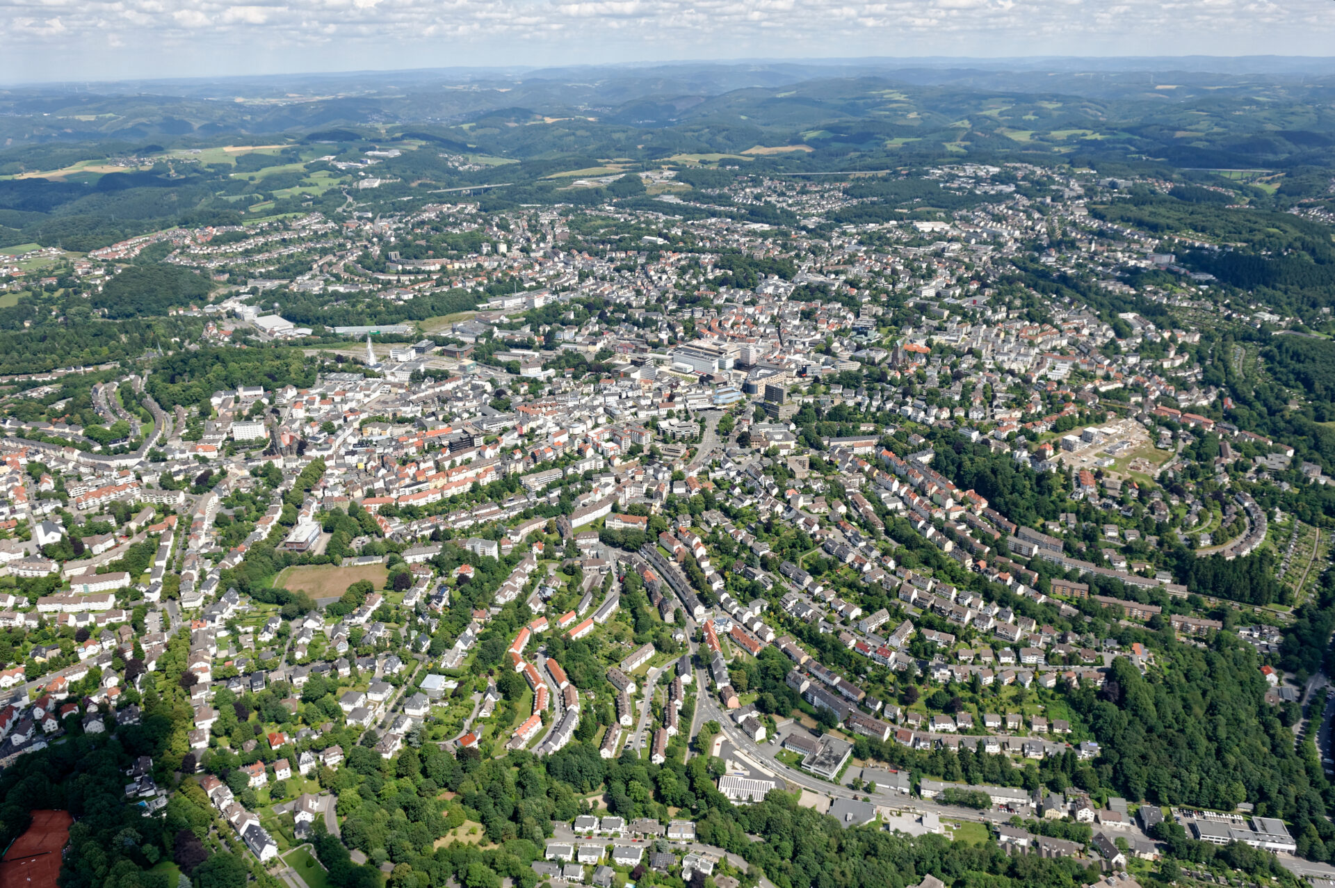Luftaufnahme von Lüdenscheid