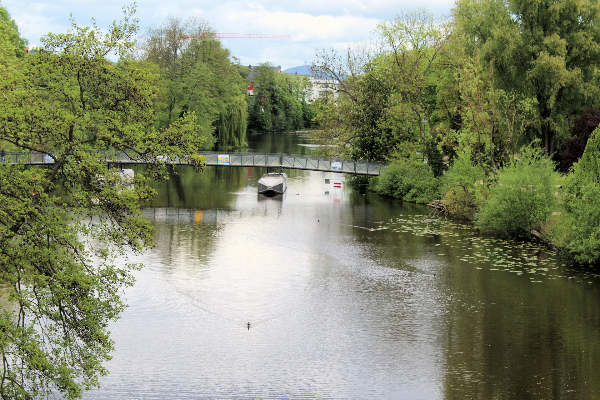 wetzlar Der Fluss Lahn in Wetzlar